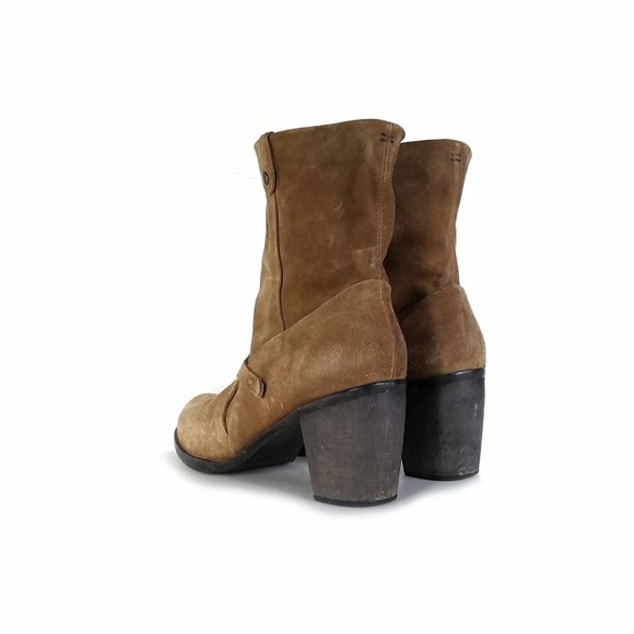 COCLICO Boots Ankle Boots 38 Tan Taupe Suede sz 7.5 - Picture 5 of 7
